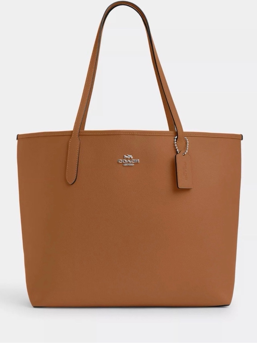 Coach City Zip Tote Saddle Brown